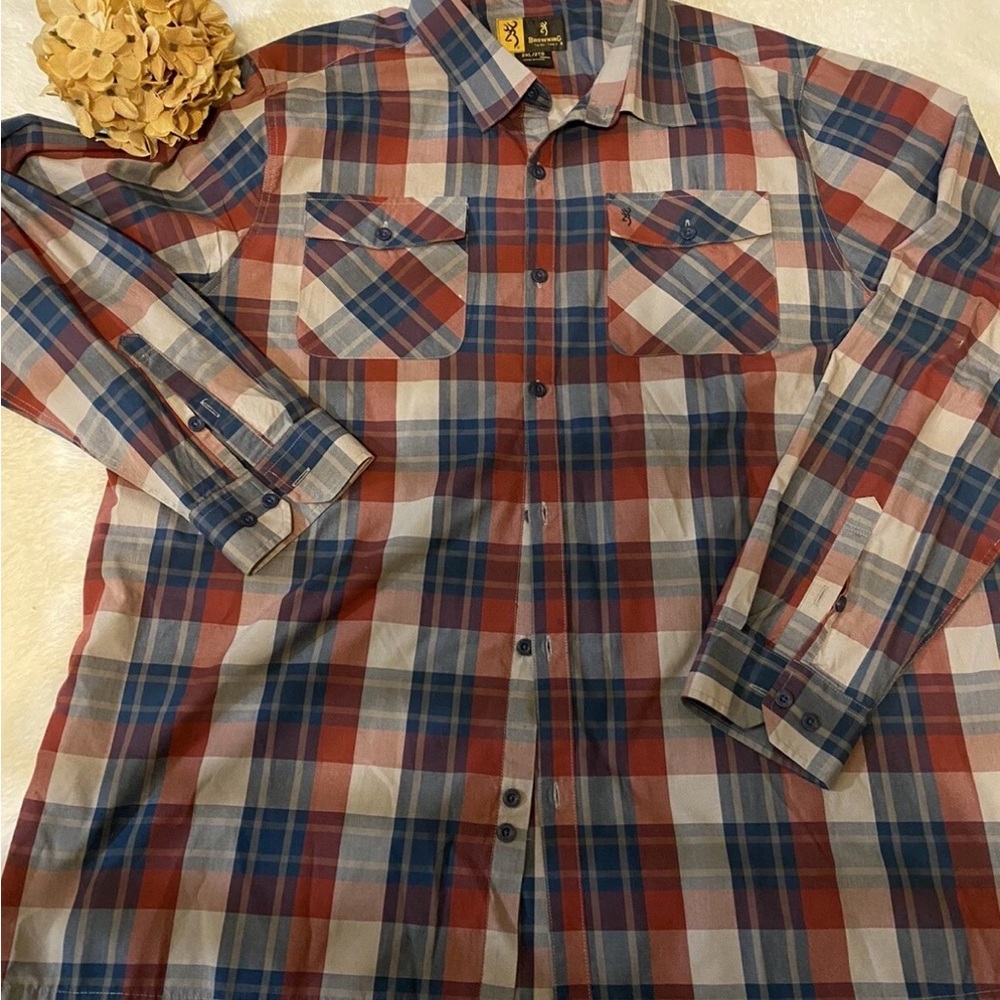 Browning Multicolor Plaid long sleeve Button-Down Shirt